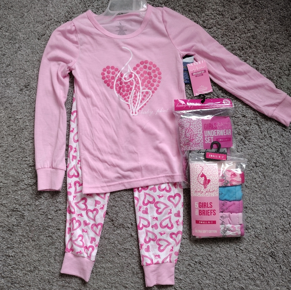 NWT Baby Phat Girls Pajamas